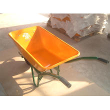 Home Usage Cheap One Rubber Wheel Yard Cart Barrows Wb6401